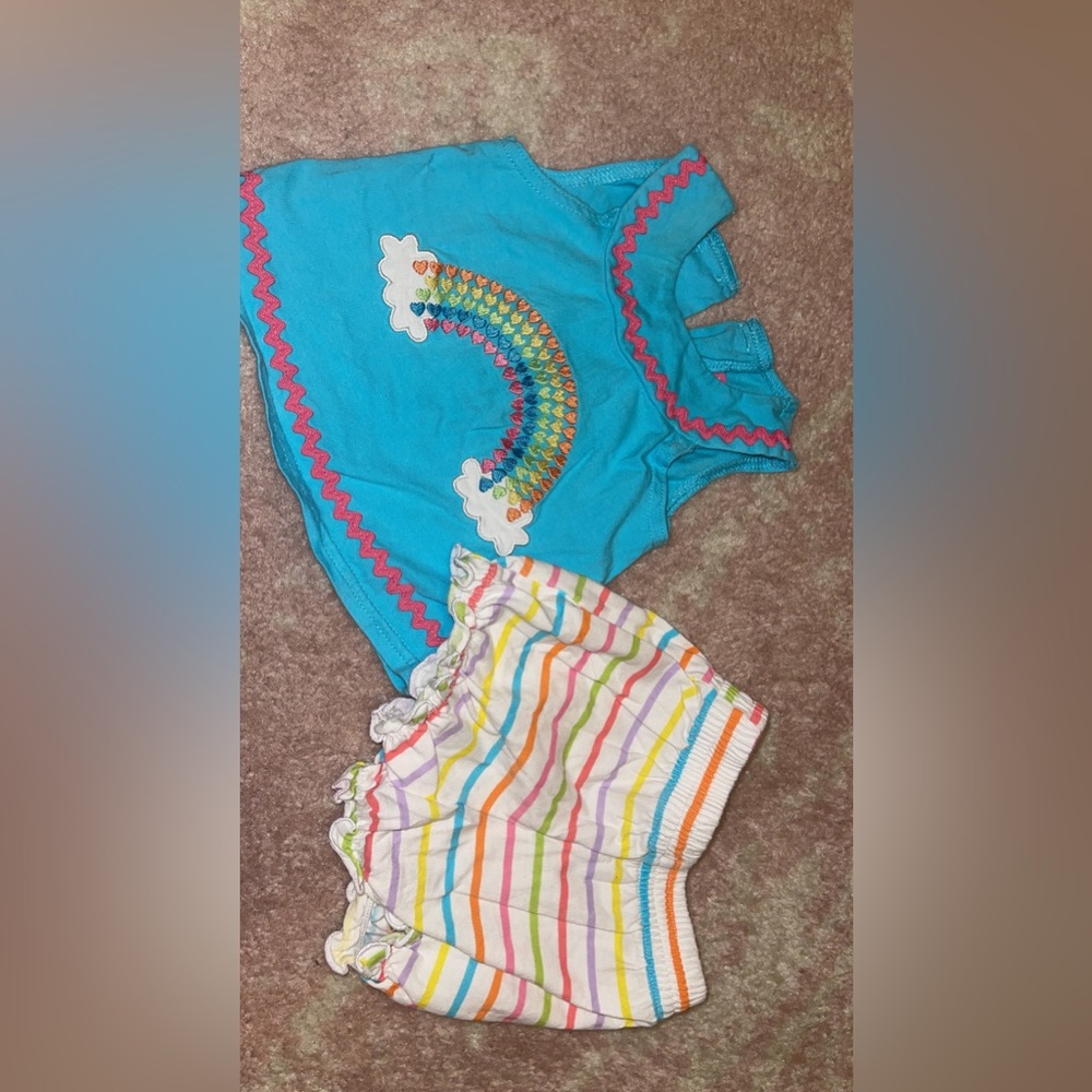 Babygirl embroidered outfit - 6 months